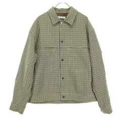 美品 TAKEO KIKUCHI タケオキクチ チェック柄 長袖 ジャケット M ブラウン系 メンズ 古着