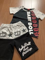 ベビードール　セットアップ　ハーフパンツ