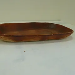 ★ 未使用品 小原流花器 烏泥小判型水盤 / 長径約62.5㎝ 花もあ / 烏泥小判型水盤