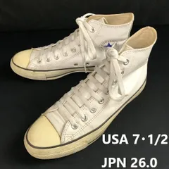 CONVERSE/コンバース★6X 05 06 02/ハイカットレザースニーカー【7.5/26.0/ホワイト】leather/sneakers/Shoes/trainers◆sA-180
