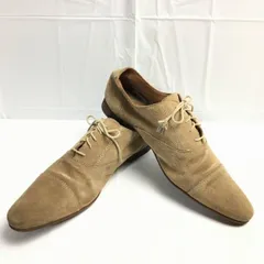 試着交換OK！ZARA　BLACK TAG【サイズ43　27.5】　高級仕様　ストレートチップ　ビジネスシューズ　ベージュ/men's 管NO.ZE-69<sale>のサムネイル