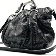 CELINE セリーヌ ピロー ファーレザーハンドバッグトート毛