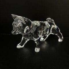 【美品】Baccarat　バカラ 干支　干支シリーズ　いぬ　犬　戌　置物　ガラス　フィギュリン　クリスタル