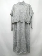 ◇ Bab バブ ニット ワンピース ベスト アンサンブル サイズ38 グレー レディース P  【1407260021711】