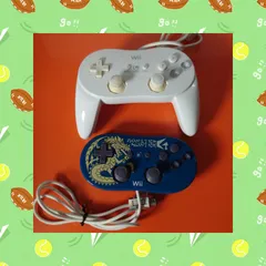 ■モンスターハンターGオリジナル仕様クラシックコントローラー/ホワイト 2点  Wiiハード 【チャレンビー ゲーム機】