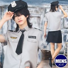 ハニーボーイ グレイッシュポリス　　[女装 コスプレ 警察官 刑事 お巡りさん コスチューム 女装男子 あざとかっこいい メンズ 大人男性 学園祭 コント お芝居 SNS映え 仮装 ハロウィン イベント]【A-2291_913429】