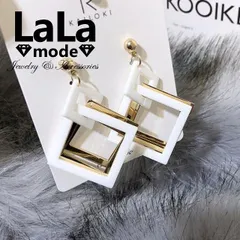 ピアス レディース かわいい ゆれる スクエアー 四角 ピンクゴールド ホワイト ドロップピアス スタッドピアス シルバー925 アレルギー対応 大き目 送料無料 韓国 ファッション イヤリング プレゼント 人気 シンプル アクセサリー ジュエリー