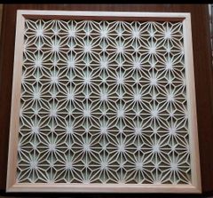 28 組子 吹き抜け 2枚一組 木製額縁 【公式通販】