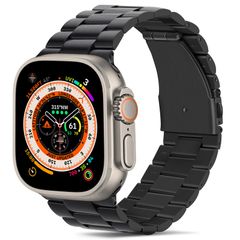 新品 コンパチブル Apple Watch バンド Ultra 49mm プレミアムステンレススチールメタル交換バンド Apple Watch Ultra2 Ultra (49mm) 用 (黒)