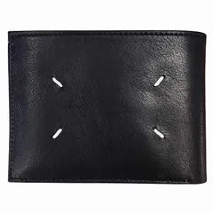 マルタンマルジェラ 11 Martin Margiela 11 フリップフラップウォレット 二つ折り財布 レザー イタリア製 S55UI0288 ブラック 0303のサムネイル