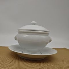 ライオントリュフボール ◆白磁◆スープボール◆蓋つき◆食器◆雑貨◆パイ包み◆