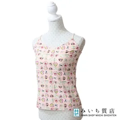 CHANEL シャネル キャミソール P28222 サイズ38 ココマーク バレンタイン 総柄 ピンク レディース トップス 服 H18655のサムネイル