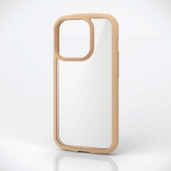 iPhone 15 Pro TOUGH SLIM LITE フレームカラー 背面ガラス (カフェオレ)