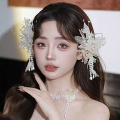 snow bijou mini barrette white 右タナカダイスケ - メルカリ