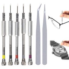 【数量限定】機器修理工具 精密 バンド ドライバー 腕時計 ミニチュアドライバー 腕時計 時計用ドライバー【7本セット】眼鏡 電池交換 精密ドライバー 修理工具セット