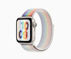 「新品」Apple Watch SE(第2世代) 40mm スターライトアルミニウムケース　GPSモデル MA9D4J/A-MU9P3FE/A