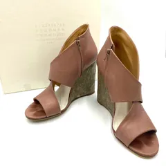 Maison Martin Margiela メゾンマルタンマルジェラ　ハイヒール　パンプス　サンダル　イタリア製　レザー　ピンク系のサムネイル