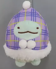 【中古】雑貨 とかげ ボールチェーン付きチェックずきんぬいぐるみ 「すみっコぐらし」