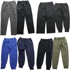 古着卸 まとめ売り スポーツブランドMIX スウェット パンツ 8枚セット (メンズ M ) プーマ アディダス アンダーアーマー 中古 古着 MS7581