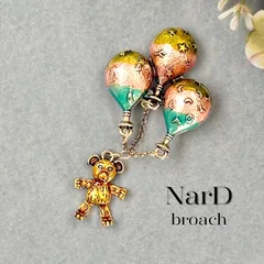 空飛ぶテディベアブローチ くま 動物 かわいい アンティーク調 ヴィンテージ調 おしゃれ 個性的 ユニーク 生き物 アニマル 揺れる コサージュ 新品未使用 NerD