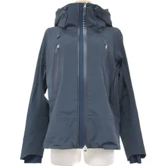DESCENTE デサント ブルゾン アウター ネイビー 紺 L 長袖 ハードシェル ジャケット クレアス ナイロン 薄手 シンプル カジュアル スポーツ アウトドアのサムネイル