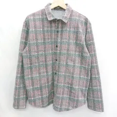 ◇ ⊇ AZULby moussy アズール チェック柄 長袖 シャツジャケット サイズS グレー系 レッド系 レディース E  【1501230047043】