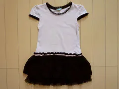 トッカ バンビーニ tocca bambini アウトレット 子供服 女の子 100cm 半袖 ワンピース ピンク 黒 春 夏 ★2 ガールズ 女児 キッズ 【中古】 ユーズド リサイクル 古着 子ども服 こども