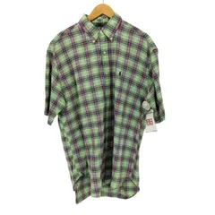 ラルフローレン RALPH LAUREN 90S BLAKE ポニー刺繍S/S BDチェックシャツ メンズ import：L 