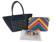 ★美品 トレスター ２点セット売り トートバッグ クラッチバッグ ユニセックス 管理mma308