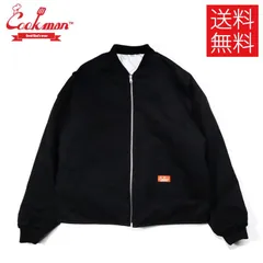 クックマン　コーデュロイジャケット　ジップアップ　ブラック Cookman クックマン シェフパンツ Chef pants 公式 ショップ 南