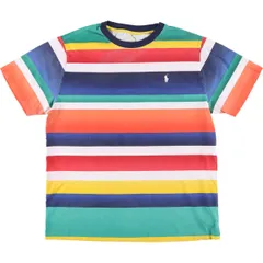 古着 ラルフローレン Ralph Lauren POLO RALPH LAUREN マルチボーダー 半袖 ボーダーTシャツ レディースXL相当/eaa549057