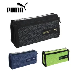 PUMA プーマ ペンケース 筆箱 筆入れ 小学生 男の子 男子 中学生【250】 シンプル かっこいい puma 修学旅行 入学 卒業 誕生日 プレゼント 子供会 自治会 学童 新学期 こども 大容量 ブラック ネイビー イエロー 子供 メッシュ 小銭入れ