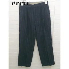 ◇ ◎ CIAOPANIC チャオパニック タグ付 定価 1.2万円 ストライプ スラックス パンツ サイズS ネイビー レディース 【中古】 【1103230000839】