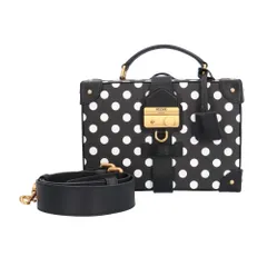 モスキーノ トランク ショルダーバッグ レザー A743280151555 ブラック レディース  MOSCHINO  中古 モスキーノ