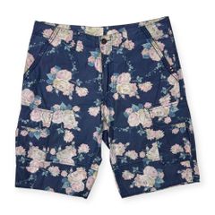 NAPAPIJRI ナパピリ 花柄 カーゴショーツ ハーフパンツ ショートパンツ サイズ 31 /ネイビー/メンズ