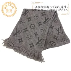 【５％OFF フォロワークーポン！！】LOUIS VUITTON ルイヴィトン ルイヴィトン ルイビトン M74742 エシャルプ ロゴマニア マフラー ブランド 大人 ビジネス ふわふわ 薄手 厚手 グレー レディース おすすめ 人気