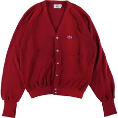 最新コレックション 良品☆LACOSTE ラコステ カーディガン 濃紺 ビック