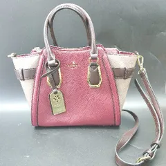 ◇ &chouette ハンド ショルダーバッグ ボルドー ベージュ レディース E  【1408220027149】