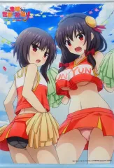 【中古】タペストリー めぐみん＆ゆんゆん B2タペストリー 「PS4/Switchソフト この素晴らしい世界に祝福を! -希望の迷宮と集いし冒険者たち- Plus 完全生産限定版」 ソフマップ購入特典