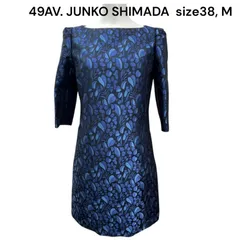 美品　49AV. ジュンコシマダ　JUNKO SHIMADA 　花柄　ワンピース　38、M レディース　S5Q709