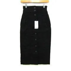 ヴィン ナロースカート フロントボタン ボトムス レディース 9号サイズ ブラック系 Vin