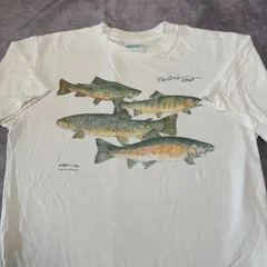 90s  レインボートラウト　フィッシング　サーモンアートTシャツ　ヴィンテージTシャツ　企業Tシャツ　ビンテージTシャツ シングルステッチ DJ-97