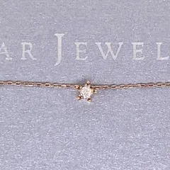【美品正規品】STAR JEWELRY ネックレスK18 ダイヤ0.9g