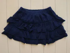 プチバトー petit bateau アウトレット 子供服 女の子 3歳 約 90cm ベビー服 スカート 紺 フリル 春 夏 ★3 ボトムス ガールズ 女児 キッズ ベビー 【中古】 ユーズド リサイクル 古着 子ども服 こども