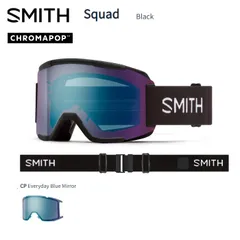 スミス ゴーグル 24-25 SMITH Squad Black CP Everyday Blue