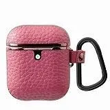  エレコム airpods ケース レザー メッキ加工 2019/2016発売モデル対応 ディープピンク 送料無料 即納