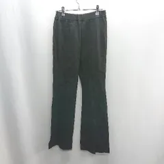 ◇ Θ Simplicite サンプリシテ ウエストゴム入 裾スリット入り ストレッチパンツ サイズ 表記なし ブラック レディース E  【1410290042342】