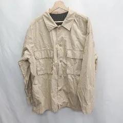 ◇ Θ GU　ジーユー コットン100% 長袖 ジャケット サイズXL ベージュ メンズ E  【1412090038280】
