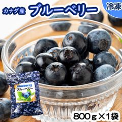 【業務用食材】冷凍　ブルーベリー/800ｇ×1袋　冷凍　カナダ産　大容量　ヨーグルト　スムージー　朝食　ケーキ　スイーツ　ジャム　フルーツ
