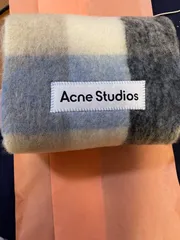 〈AcneStudios〉モヘアチェックスカーフ
